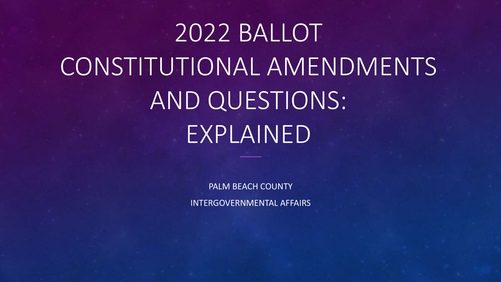 2022 Ballot Questions: Explained Presentation