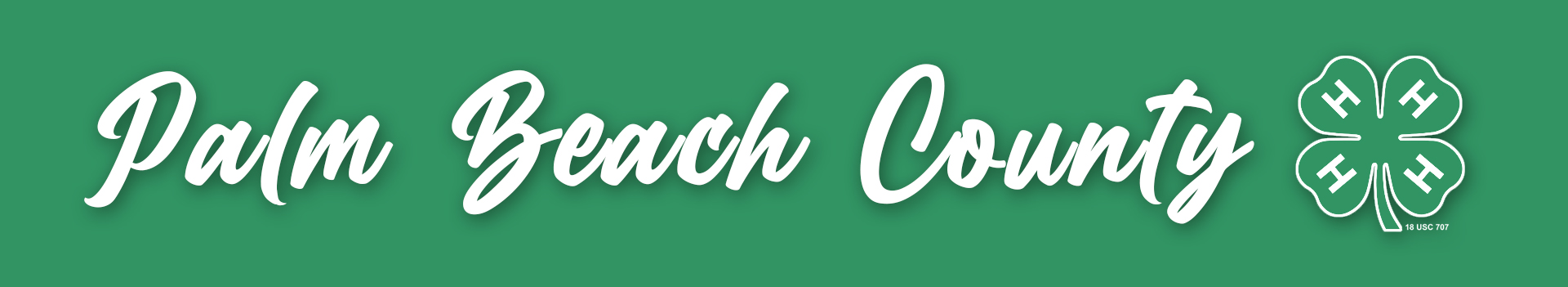 Palm Beach County 4-H banner