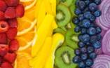 rainbow of fruits