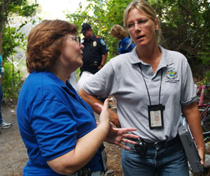 Case managers Sue Jalm and Juanita Odell.