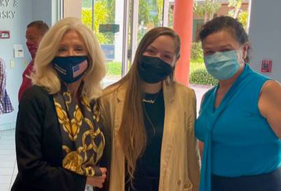 Commissioner Sachs, Mariana Blanco, Assistant Executive Director of the
      Guatemalan-Maya Center and Janet Arguelles, Executive Assistant in the
      office.