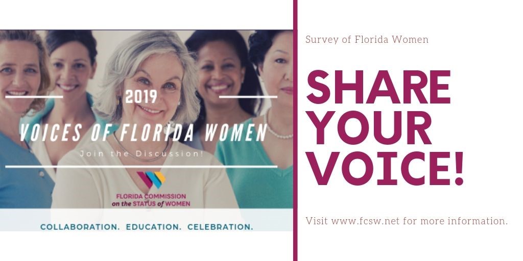 2019 Voices of Florida Women, Click to respond to survey
