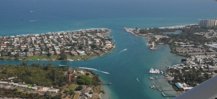Aerial Picture of Jupiter Inlet