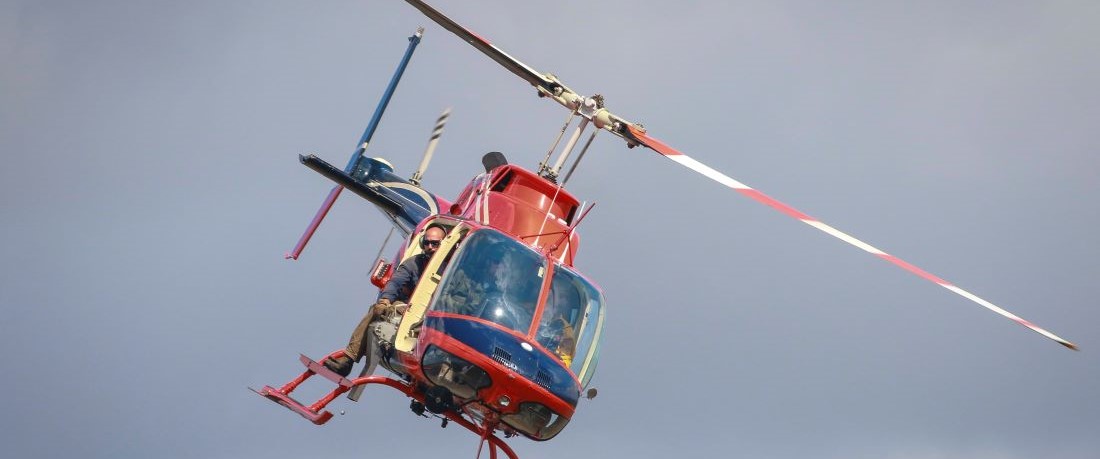 Helicopter in Flight