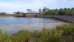 green cay nature center building and wetlands