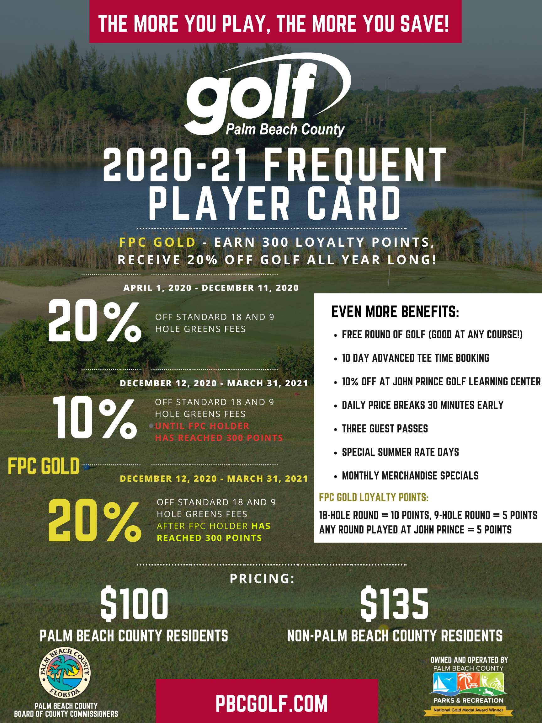 frequent player card flyer