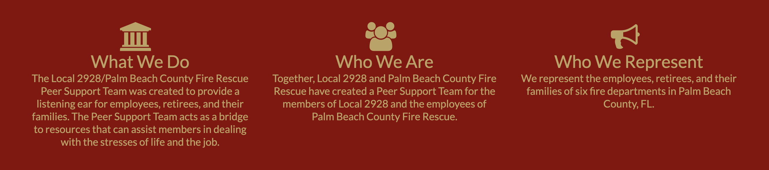 Image of What we do, who we are, who we represent