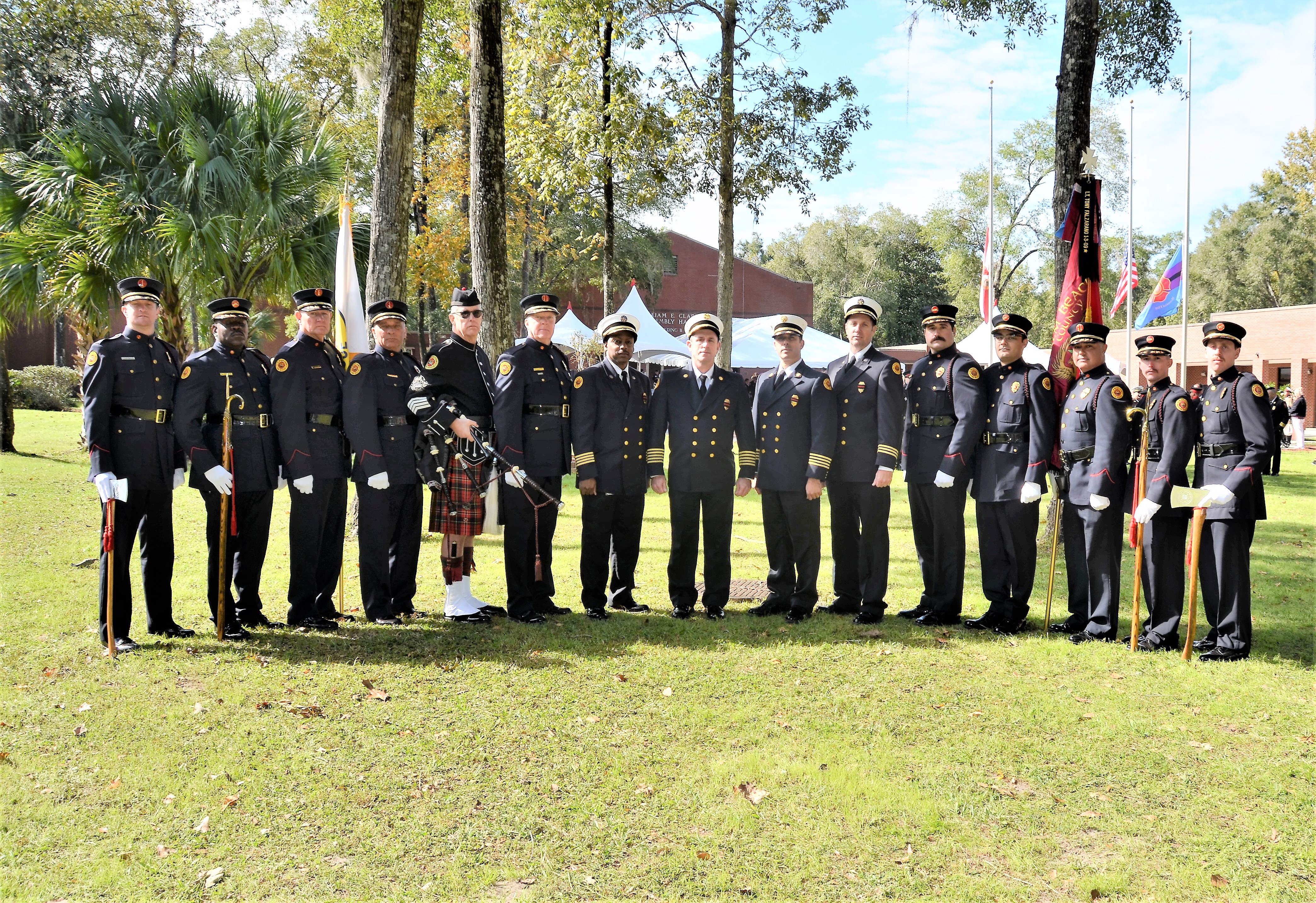 Group shot of Honor Guard with Chiefs