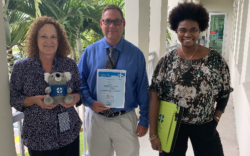 Elise Powell, John Harre, Tanya Tibby